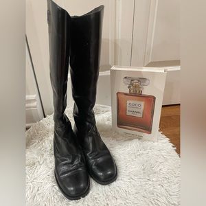 Authentic Channel leather tall boots